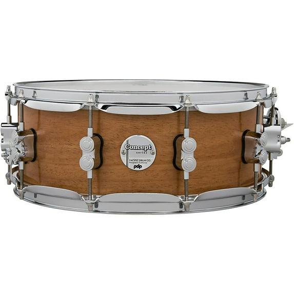 PDP Concept Maple Exotic 5.5x14 Natural Honey Mahogany Lacquer Snare