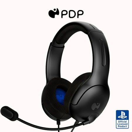 PDP AIRLITE Wired Headset: Void Black - PlayStation, PlayStation 5 PlayStation 4