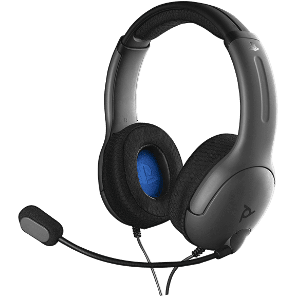PDP Gaming LVL40 Wired Stereo Gaming Headset with Noise Cancelling Microphone: Black - PlayStation 5, PlayStation 4, PC