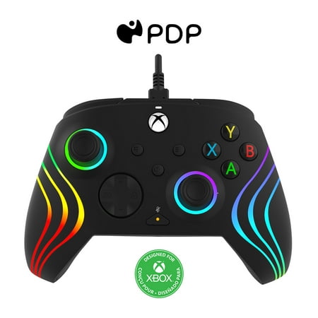 PDP Afterglow™ Wave Wired Controller: Black For Xbox Series X|S, Xbox One & Windows 10/11