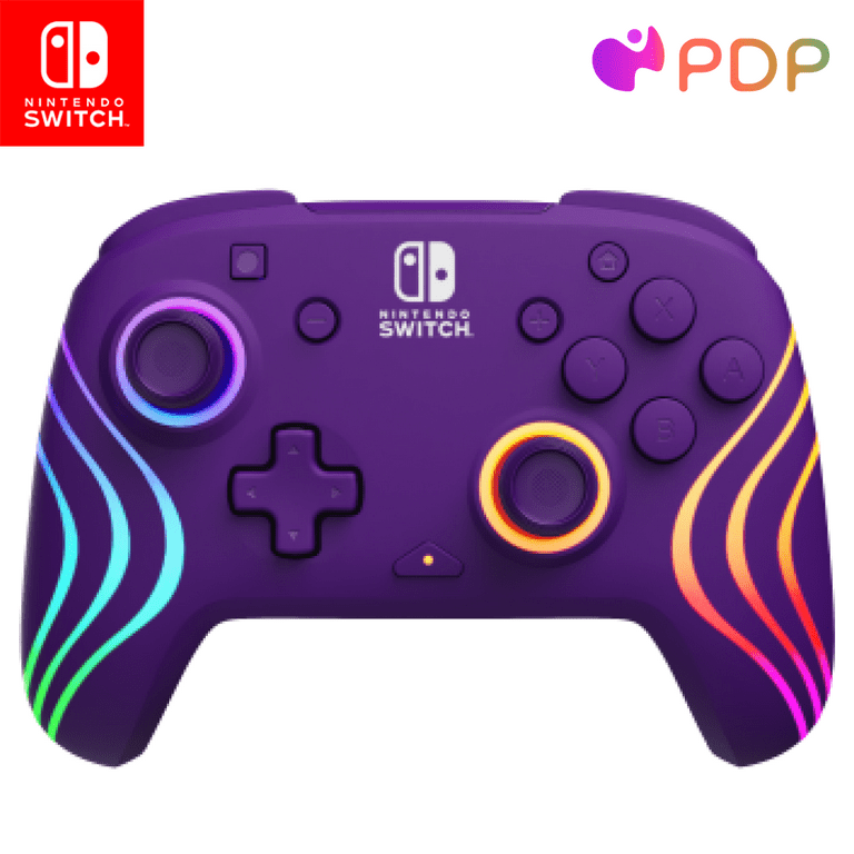 PDP Afterglow™ Wave Wireless Controller: Purple For Nintendo PDP Afterglow™ Wave Wireless Controller: Purple For Nintendo