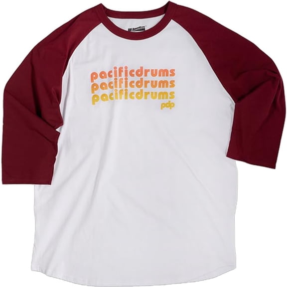 PDP Cardinal/White 3/4 Sleeve Shirt-Medium