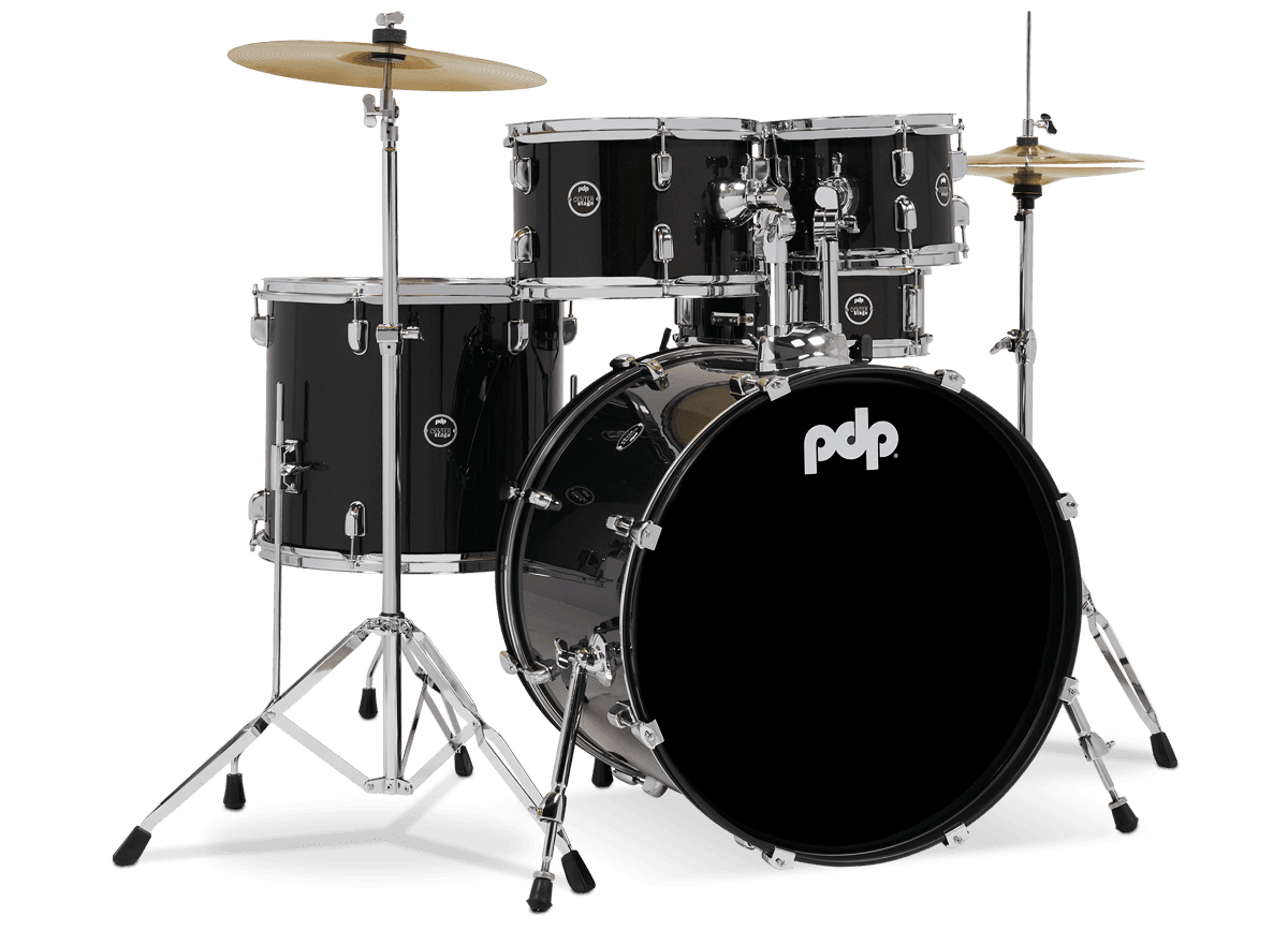 PDP Center Stage 5-Piece Full Drum Kit - 10/12/12/22/14, Iridescent Black Spark