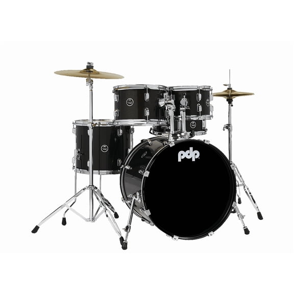 PDP Center Stage 5-Piece Full Drum Kit - 10/12/14/20/14, Iridescent Black Spark