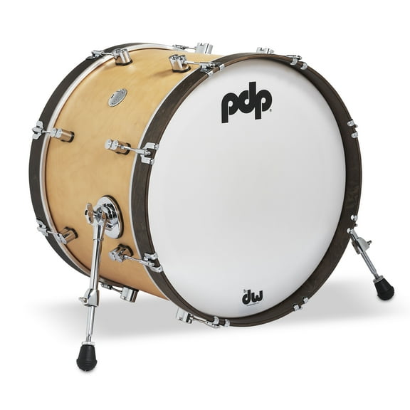 PDP Concept Classic 14x20 Natural Stain Kick Drum with Walnut Stain Hoops