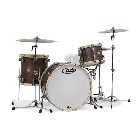 PDP Concept Classic 3-Piece Drum Shell Pack - 24" Bass (Walnut, Natural Hoops)