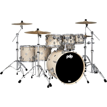 PDP Concept Maple 7-Piece Drum Shell Pack - 22" Bass (Twisted Ivory, Finishply)