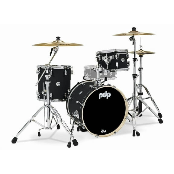 PDP Concept Maple Bop Kit 3-Piece Shell Pack (Satin Black, Finishply)