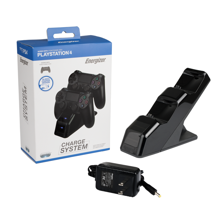 PDP Energizer PS4 Controller Charger Charging Station Black