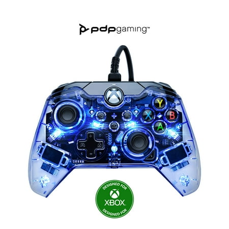 PDP - Afterglow Wired Controller - Xbox Series X|S, Xbox One, & Windows 10 - Transparent