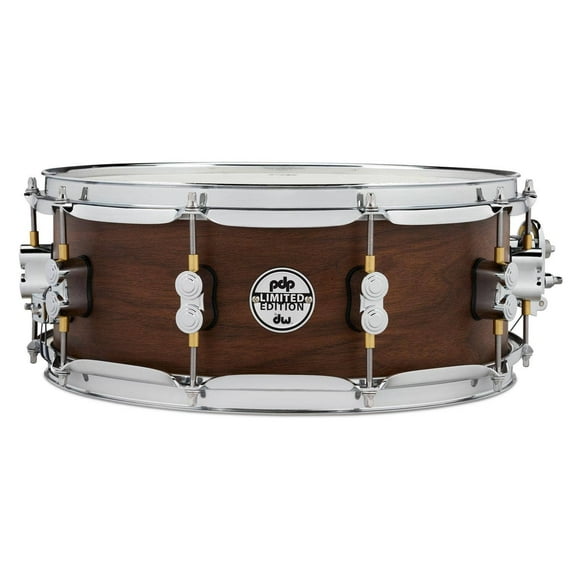 PDP Limited Edition Maple / Walnut Shell 5.5"x14" Snare Drum - Natural Satin Finish
