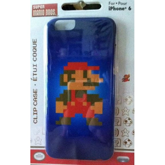 PDP Nintendo NES Super Mario Brothers 8-Bit Blue Clip Case Cover For iPhone 6