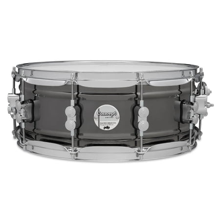 PDP Concept Series Metal Snare 5.5x14 Black Nickel Over Steel w/Chrome Hardware
