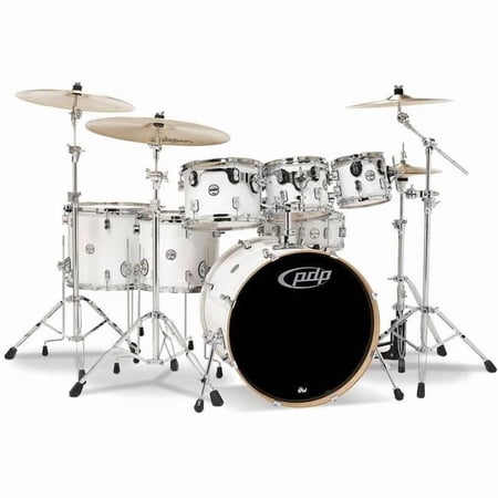 PDP Pearlescent White Chrome Hardware Kit Drums, 7 Piece