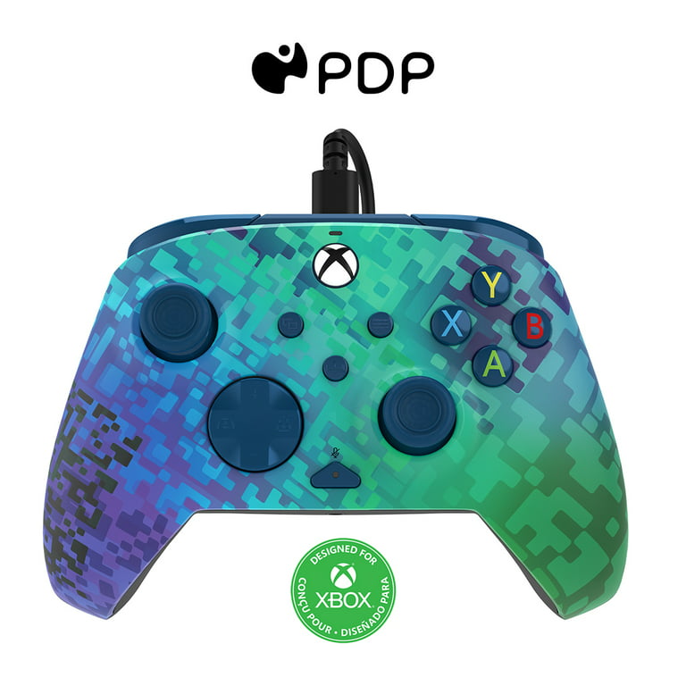 PDP REMATCH Advanced Wired Controller: Glitch Green For Xbox Series X