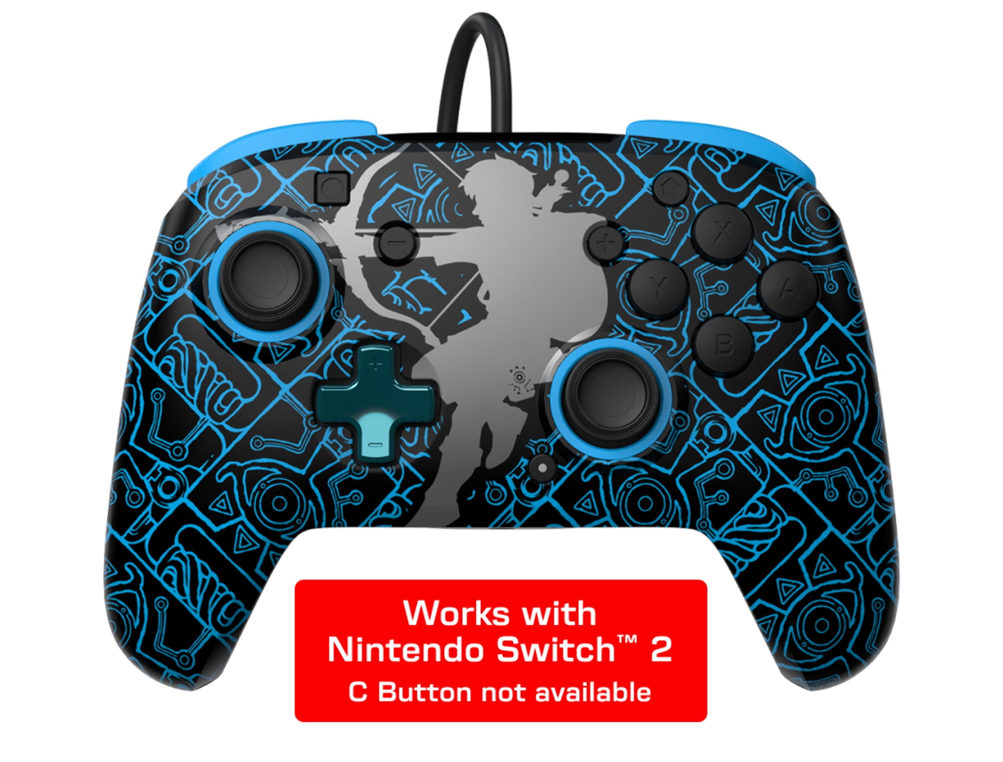 PDP Sheikah Shoot REMATCH GLOW Wired Controller for Nintendo