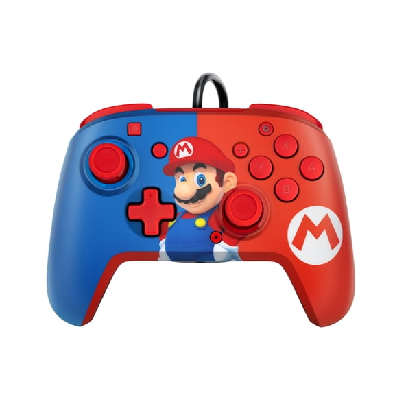 PDP REMATCH Wired Controller for Nintendo Switch, Power Pose Mario