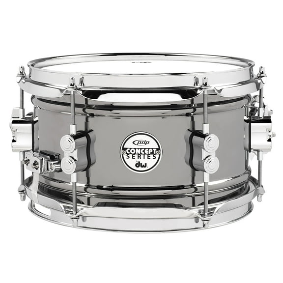 PDP Concept Series Metal Snare 6x10 Black Nickel Over Steel w/Chrome Hardware