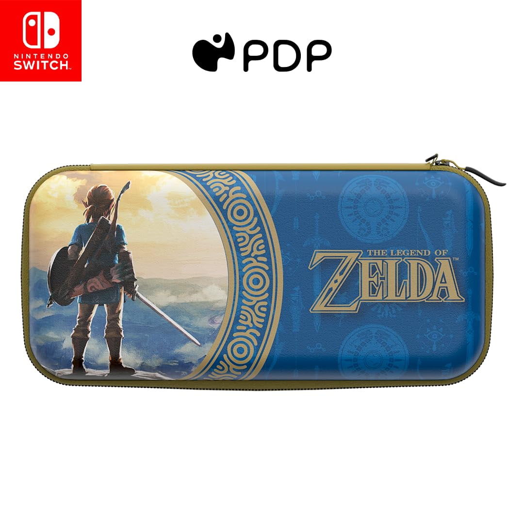 PDP Travel Case Hyrule Blue Hyrule Blue Blue and Yellow (Nintendo Switch)