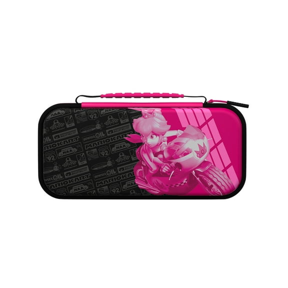 PDP Travel Case Plus GLOW For Nintendo Switch, Nintendo Switch Lite, Nintendo Switch - OLED Model, Grand Prix Peach