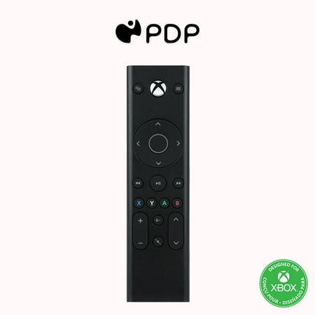 PDP Universal Gaming Media Remote Control for Xbox Series X|S with Motion Activated Backlight