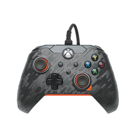 PDP Neon Wired Controller for Xbox & Windows 10/11, Camo Orange