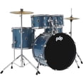 thumbnail image 1 of PDP by DW Encore Complete 5-Piece Drum Set With Chrome Hardware and Cymbals Azure Blue, 1 of 1