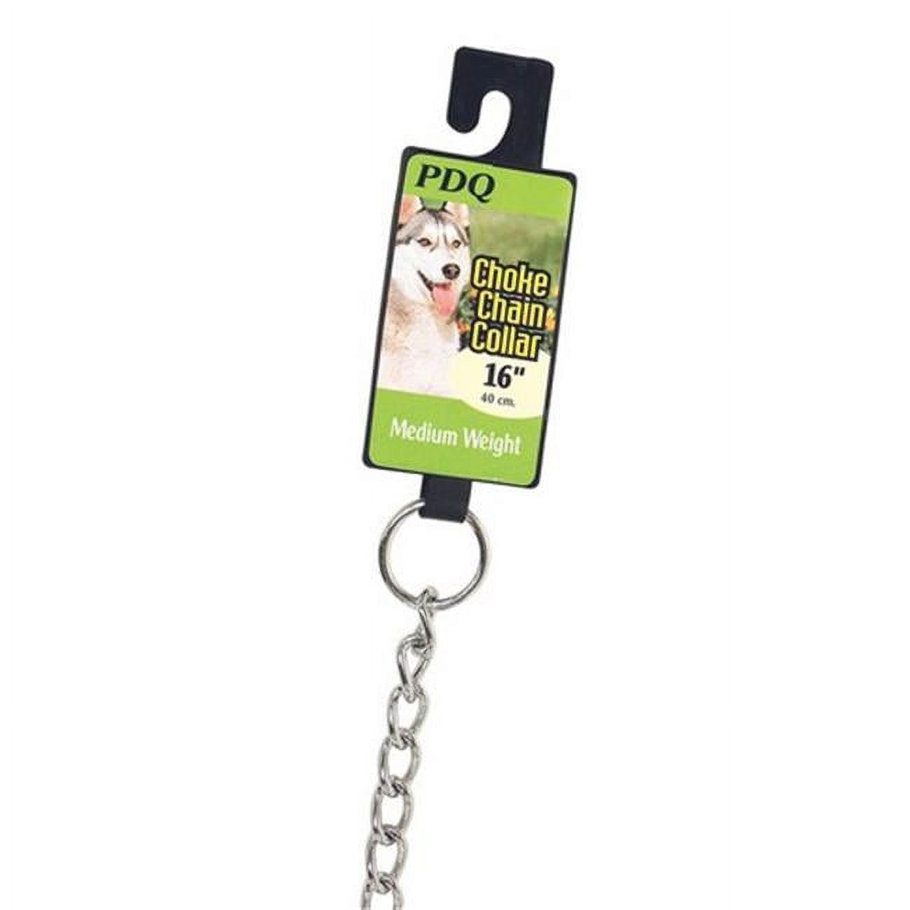 PDQ 12916 16 in. Choke Chain Dog Collar