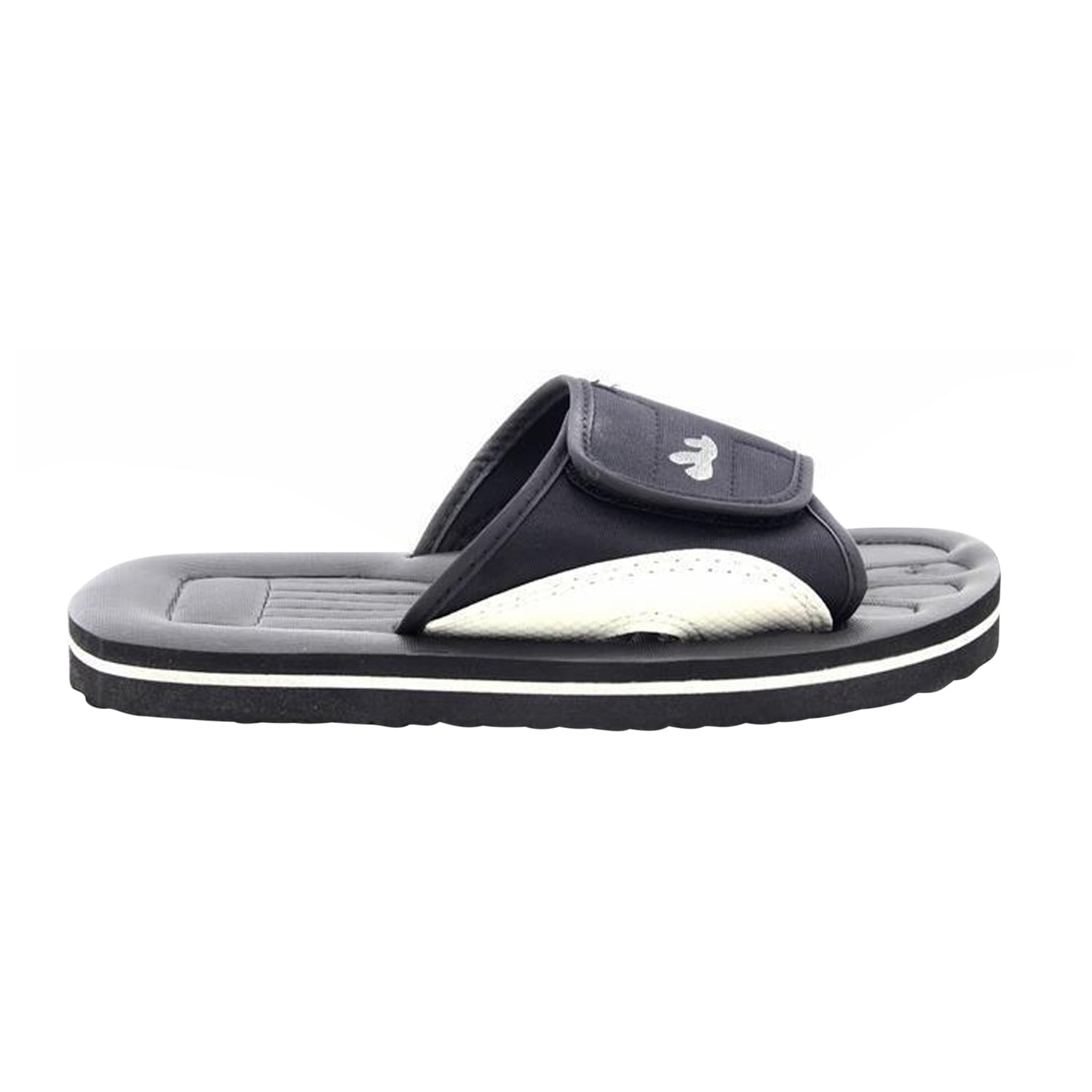 PDQ Men's Surfer Touch Fastening Beach Mule Pool Shoes - Navy Blue/Grey, Slip-On Water Shoes - View #11