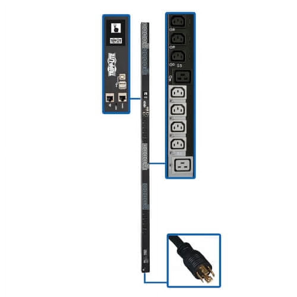 PDU 3Ph Switched 24 C13 6 C19