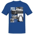 thumbnail image 1 of PDX Portland Cityscape Men's Royal Blue T-shirt, 1 of 3