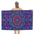 thumbnail image 1 of PDations Abstract Purple Mandala Beach Towel Large Beach Towels Oversized Microfiber Quick Dry Thin Super Absorbent Pool Beach Wrap for Women Men Adults 30×60 in, 1 of 7