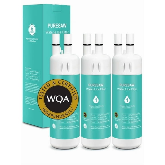 W10295370A EDR1RXD1 Water Filter 1 Compatible with Whirlpool Refrigerator Everydrop 1 P8RFWB2L P4RFWB Replacement for Kenmore 46-9081 46-9930 W10295370 P8WB2L P5WB2L Ice Filters, 3-Pack