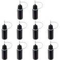 thumbnail image 1 of PE Black Tip Applicator Bottles 10ml Precision Needle Tip Applicator Bottles Glue Bottle Squeeze Bottle for UV Resin Glue Artwork Black 2.1x7.5cm Capacity: 10ml(0.34fl. oz), 1 of 7