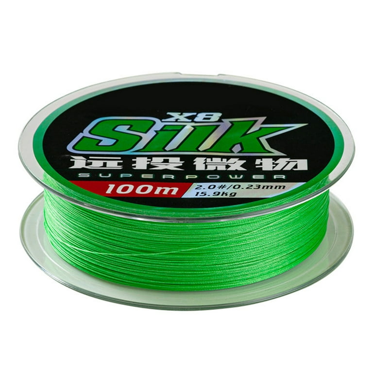 PE Braided Fishing Line 8 Strands 100m Super Strong Fishing Line Freshwater  Freshwater & Saltwater Long Throwing Fishing Line 8 Strands 100m Super