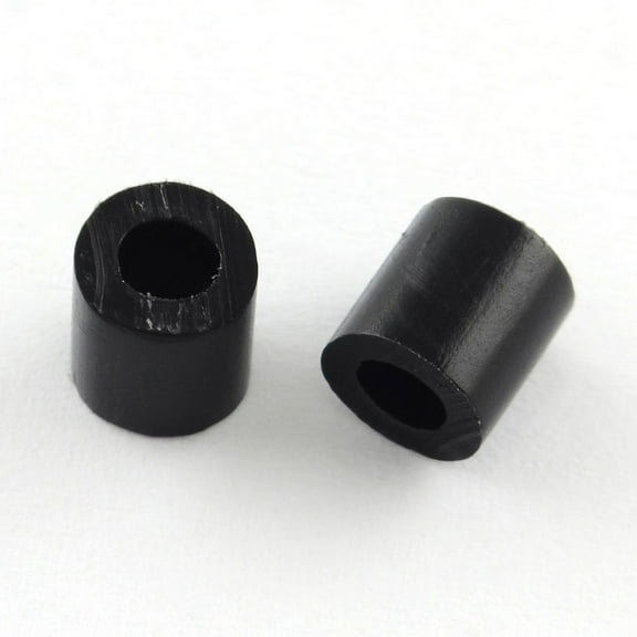 PE DIY Melty Beads Fuse Beads Refills Tube Black 3~3.3x2.5~2.6mm DIY