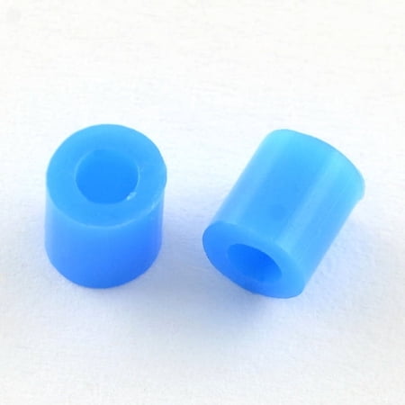 PE Fuse Beads DIY Melty Beads Tube Dodger Blue 5x5mm Hole: 3mm