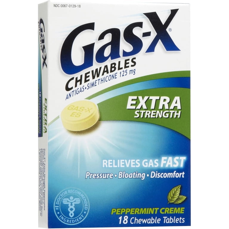 Gas-X Extra Strength Antigas Chewable Tablets, Peppermint Creme