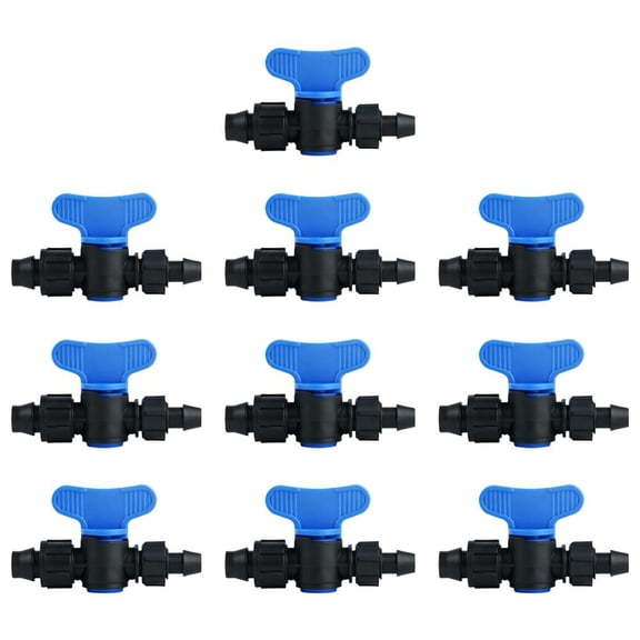 PE Hose OD Ball Valve with Push-in Quick-Connect, Plastic Quick Connect Fittings for Beverage Dispenser & Water Filtration/Purification Systems