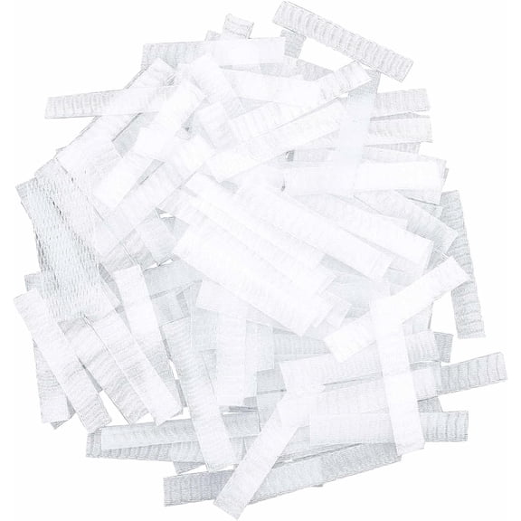 PE Makeup Brush Protector Reusable Expandable Mesh Cover for Eyeshadow Brush White 5.9~6x1x0.1cm