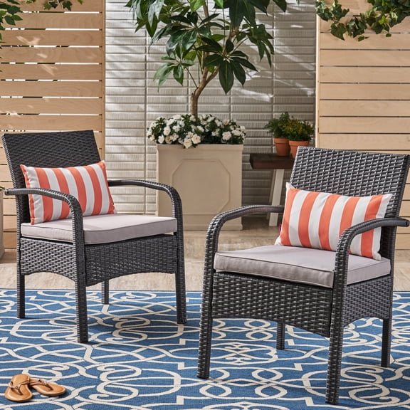 PE Rattan & Iron Structure - Stand Up to Weather - Outdoor Patio Entertainment / Create Comfortable Chatting Zone