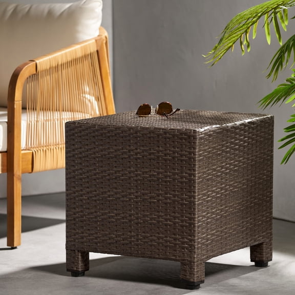 PE Rattan and Iron - Cube Shape - Indoor Corner / Easy to Blend / Fill Empty Corners Nicely