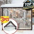 thumbnail image 1 of PE Transparent Outdoor Tarpaulin, Waterproof, Tear-Resistant, Durable Construction, UV Protection, High Transparency, Sunproof, Rainproof Tarp, 1 of 8