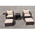 thumbnail image 1 of PE Wicker Rattan Outdoor Lounge Chairs, 1 of 1