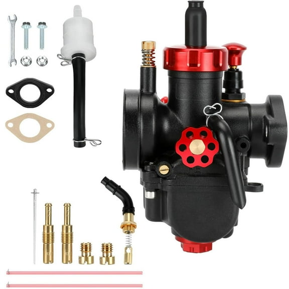 PE22 Carburetor Kit Fit for Predator 212cc 196cc OHV Engine Coleman Mini Bike CT200U BT200X KT196 Go Kart ATV 110cc 125cc Tao tao Coolster Apollo CRF50 XR50 Pit Dirt Bike 4 Stroke Components