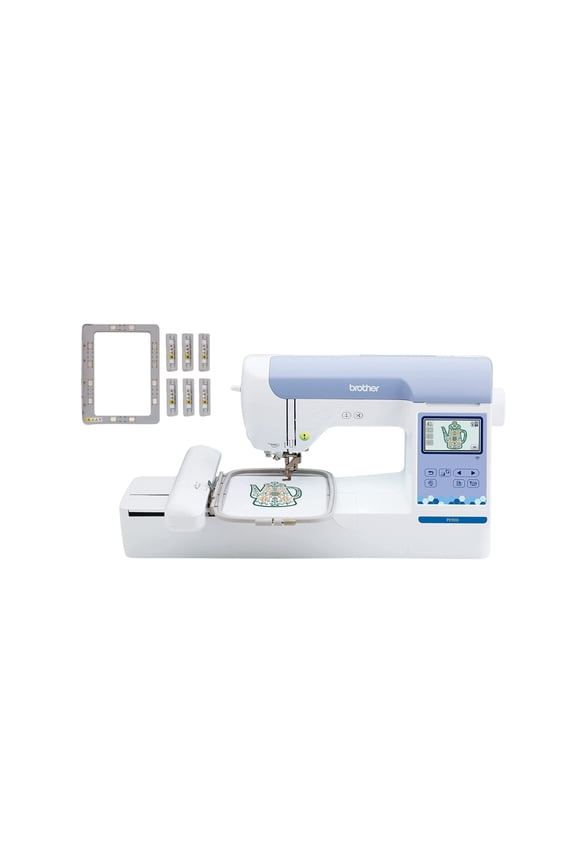 PE900 Brother Elite PE900 Large Embroidery Machine with Wireless LAN Connection+Brother 4 x 7 Inch Magnetic Hoop Easy, No-Mark Embroidery Frame