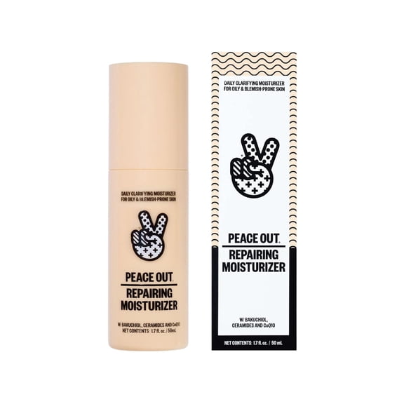 PEACE OUT Skincare Repairing Moisturizer, 1 fl oz