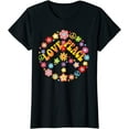 thumbnail image 1 of PEACE SIGN LOVE T Shirt 60s 70s Tie Dye Hippie Costume Shirt T-Shirt for Women, 1 of 3