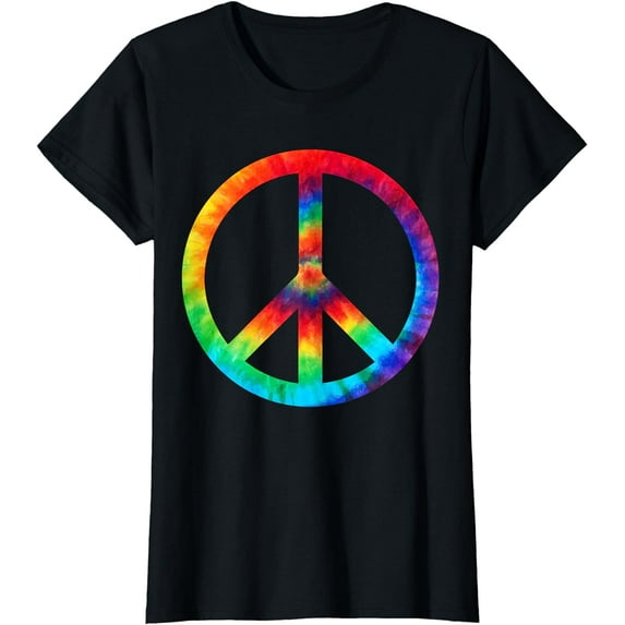 PEACE SIGN Tie Dye T-Shirt | Hippies Christmas Shirts