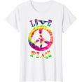 thumbnail image 1 of PEACE SIGN tee LOVE TShirt 60s 70s Tie Die Hippie Costume T-Shirt, 1 of 3